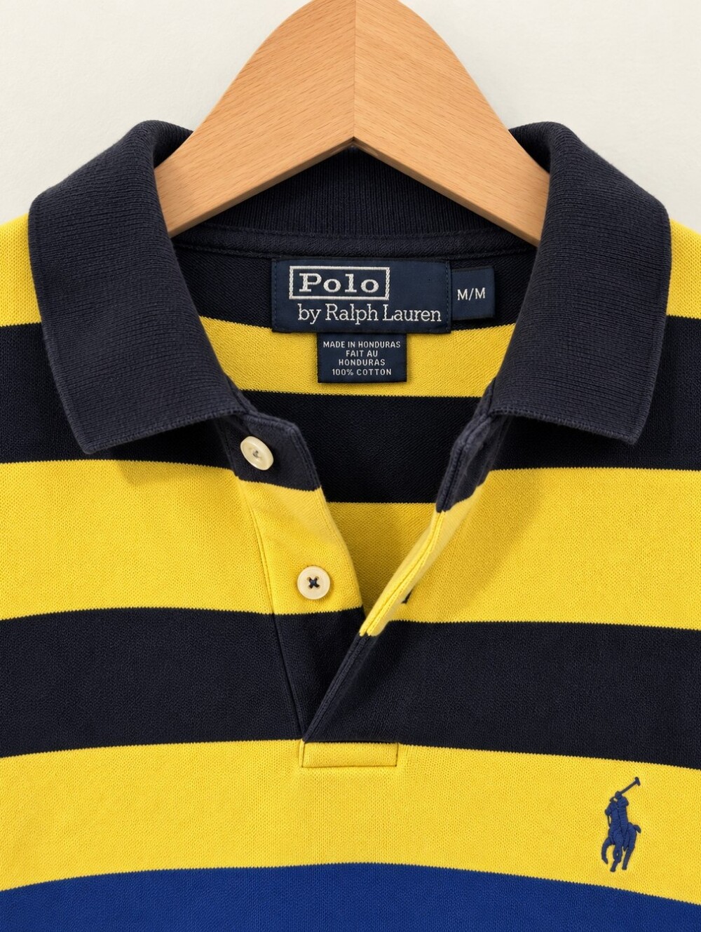 Vintage 90s Polo by Ralph Lauren Striped Rugby Polo - Size Medium